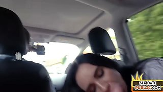 Public 21yo date slut fucked outdoor by big white cock