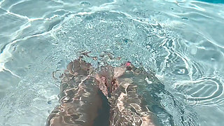 Solo Foot Play in Pool