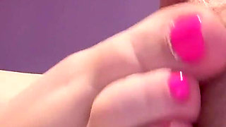 POV Close up Footjob Cumshot Sexy German Feet Toes