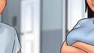 Summertime saga: stepson filled his stepmom's pussy with cum ep 189