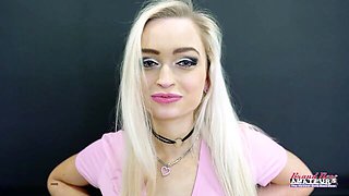 Cutesy Starlette Storm at sucking dildo xxx