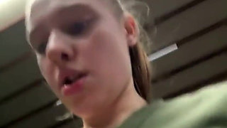 He Fucking My Anal While Im Squirting in the Gym