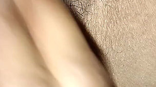 Brother Loosened His Pussy with His Finger in His Beloved Sister's Sexy Pussy at Night