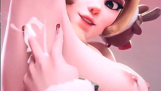 Christmas Juno Exposing Her Sexy Armpit Until It Gets Cum Covered