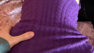 Having Sex with a Beauty in a Purple Dress