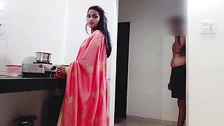 Rhea, the Newlywed Bride, Was Making Pudding in the Kitchen When the Stepbrother Grabbed Her From Behind and Had Sex