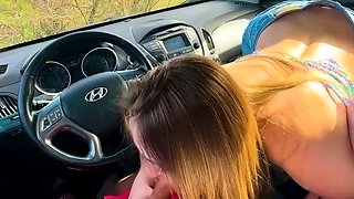 Sasha Paradise - Hot mom (stepmom) fucks in the car with