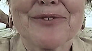 granny is horny for stiff cum cock