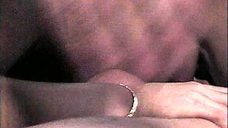 Busty brunette bitch in POV blowjob fun