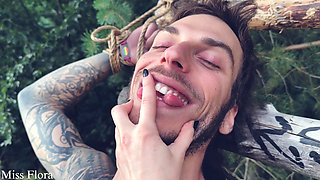 Biting the Festival Boy in the Woods with Snorfux & Goddess Yazmin