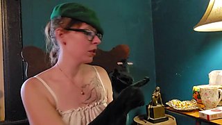 MistressThrope Smokes All-White Virginia Slim 120s Gloved