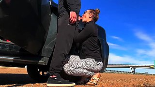EXTRAORDINARY Public Fuckfest on the Side of the Road CAUGHT