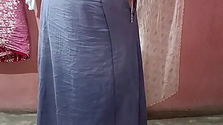 Yellow Saree Dropping Solo Sfw