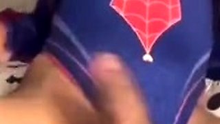 Boss asked me to change my bikini to Spiderwoman