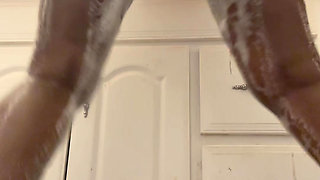 Suppose to be in bathroom cleaning my body but masturbates in shower happened instead..