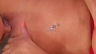 Hot Tub Lesbian Fun with Michelle Thorne