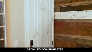 Badmilfs - chesty stepmom and daughter share giant boner