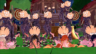 Genshin Impact - Genshin Girls in Hilichurl Beach Camp - Rough Sex - 3D Hentai Animations