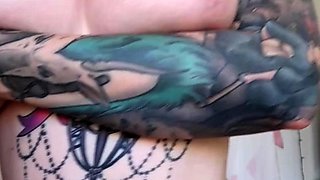 Big boobs milf masturbates with her dildo