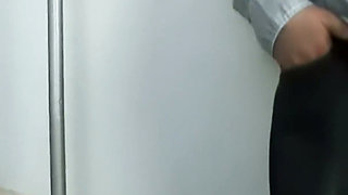 Husband Sits and Watches - Busty Blonde MILF Takes a Big Black Cock on the Black Bed