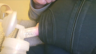 Breast Pumping My Lactating Breasts