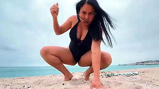 Colossal Canela Beach Attack FemDom