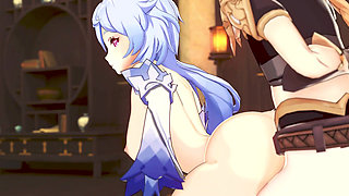 Genshin Impact - Ganyu and Aether Passionate Sex Scene - 3D Hentai Animation
