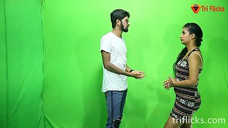Green Screen Amateur Indian hardcore on Bollywood movie set - Hd porn 1080p