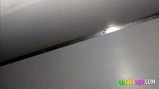 Girl's Secret Blowjob at Gloryhole