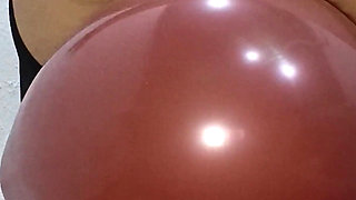 Using My Big Butt and My Ass to Bounce off Some Balloons and Pop Them