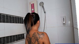 Curvy Thai MILF bargirl POV BJ and fuck