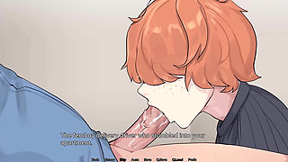 Hazelnut Latte: Trans Giving Sloppy Blowjob and Deepthroat Ended with Cum Explosion in the Throat - Episode 25