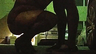 Thick BBW Wife in Lingerie in Public Hotel Parking Lot! Badblondiemonroe