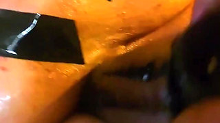 Sloppy Pussy Piggy Takes Bog Black Fist in He Guts