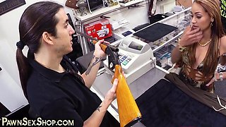 Latin wild slut fucked by dirty boss in wet pussy hole