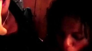 Hot Ebony Babes Sucking Cock in Hotel Room