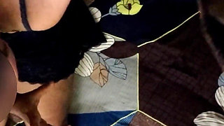 Indian Hot Housewife in Sexy Blue Baby Doll Dress Pussy Fingered & Hard Fucking