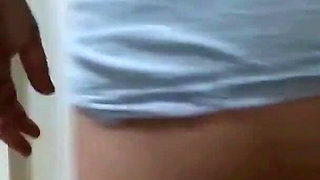 My Wife Pulls up Her Dress to Show off Her Thong and Big Ass