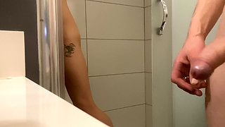 MILF Striped and Fucked in the Shower