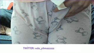 Cameltoe - Swollen Pussy - Rubbing Pussy with Pajama