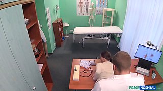 My nurse caught me fucking a patient over my desk - faux polyclinic