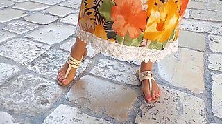 Pretty Blonde Mature Wife Enjoys Sex After her Walk