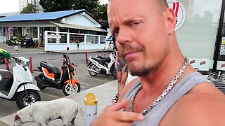 Thai teen picked up for threesome sex