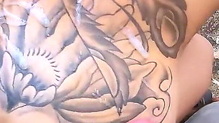 Adorable Girl Has Deep Oral Sex and Plays with Her Vagina in Public - POV