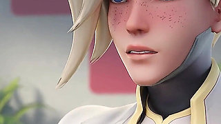 Overwatch Mercy Dr. Ziegler - Patient’s BBC Double Penetration Animation