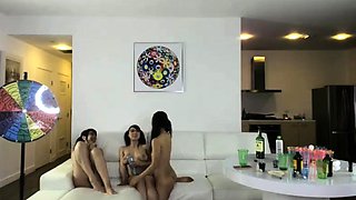 Ebony stunning amateur teen party babes eat and ride cock