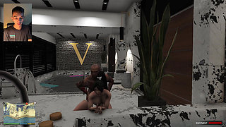 Trevor has sex with his sugar daddy in the pool