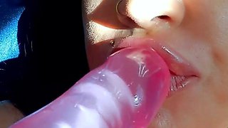 Big boobs milf masturbates with her dildo