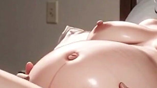 9 Months Pregnant Hairy Pussy Masturbation - Extremely Horny & Wet Bush