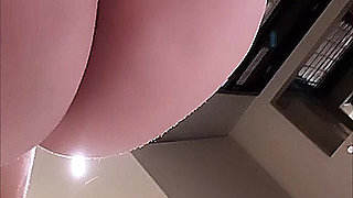 Huge ass Latina babe horny in bed fingering herself
